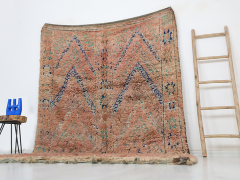 Ighodan Vintage Moroccan Rug  6'4" x10'5"