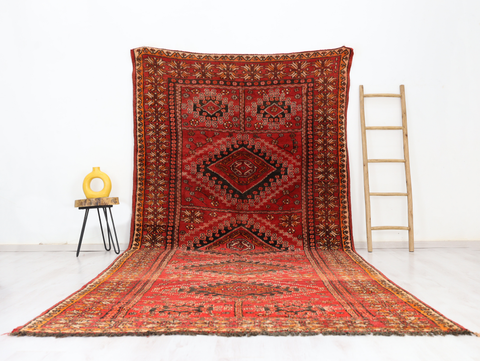 Tagwerramt Vintage Moroccan Rug 6'4" x 13'5"