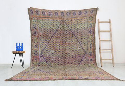 Idel Vintage Moroccan Rug  6'6" x11'3"