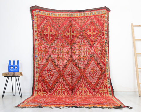 Deril Vintage Moroccan Rug  5'4" x 9'3"