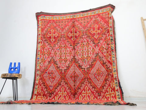 Deril Vintage Moroccan Rug  5'4" x 9'3"