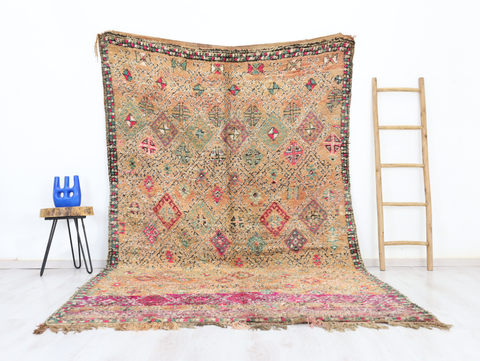 Issafen Vintage Moroccan Rug 6'4" x 10'3"