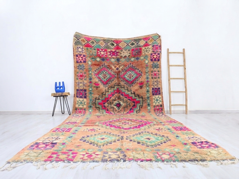 Awrigha Vintage Moroccan Rug 6'6" x 13'8"