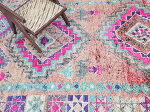 Awrigha Vintage Moroccan Rug 6'6" x 13'8"