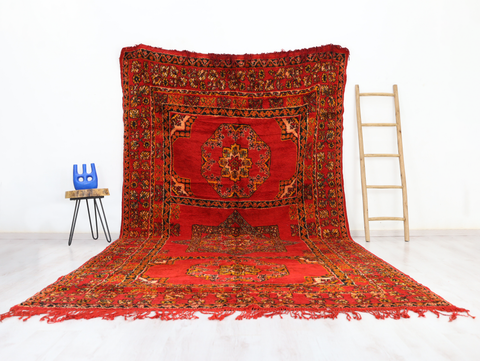 Anzarit Vintage Moroccan Rug 7'1" x 13'2"