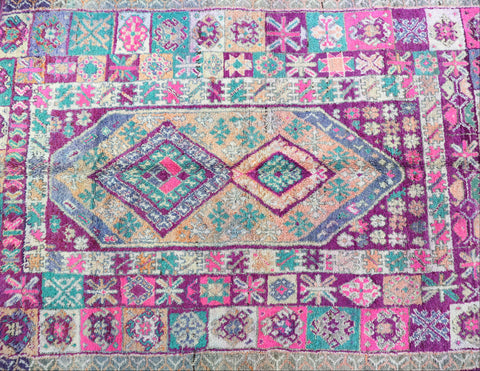Tillelt Vintage Moroccan Rug 7'2" x 10'2"