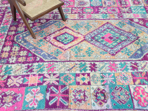 Tillelt Vintage Moroccan Rug 7'2" x 10'2"
