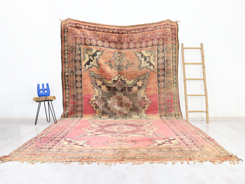 Aghraw Vintage Moroccan Rug 7'9" x 13'5"