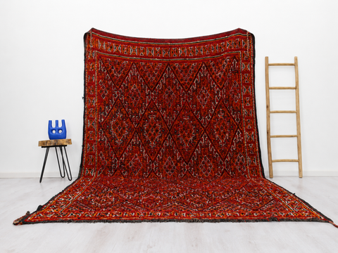 Azrem Vintage Moroccan Rug 7'3" x 11'2"