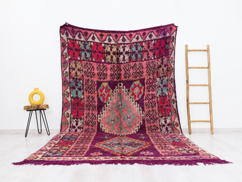 Yufir Vintage Moroccan Rug 6'4" x 11'3"