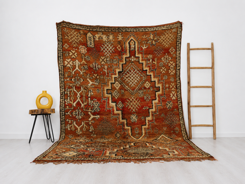 Anzar Vintage Moroccan Rug 6'4" x 9'5"