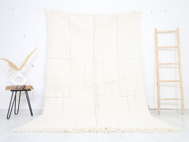 Hinan Beni Ourain Rug 5'5" x 8'4"