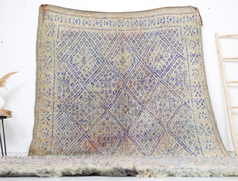 Ghnima Vintage Moroccan Rug 6'8" x 12'4"