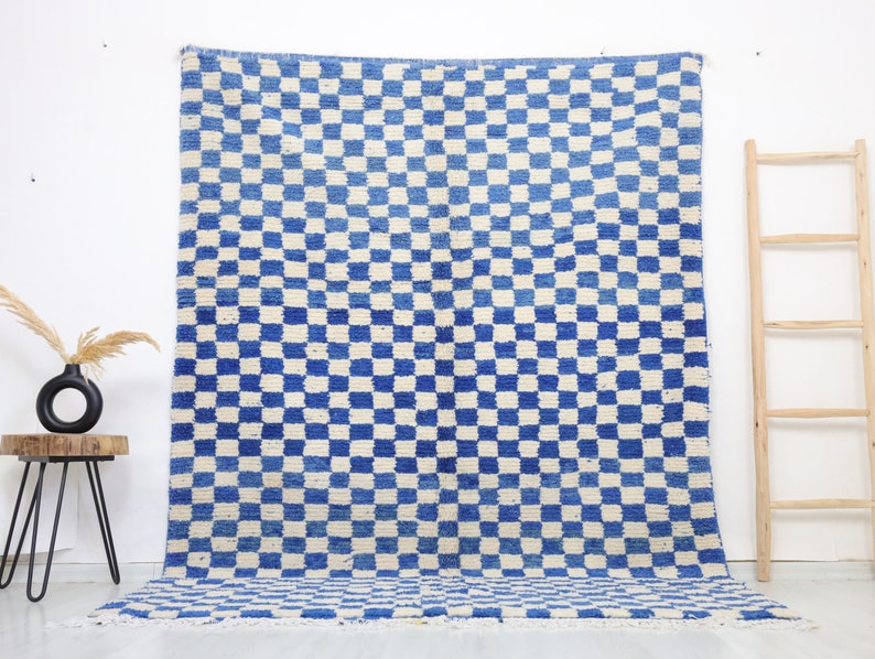 Isfra Moroccan Checkered Rug 6'0" x 8'5"