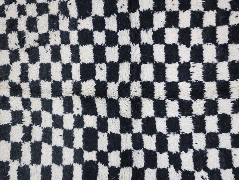 Zinabo Moroccan Checkered Rug 3'6" x 4'5"