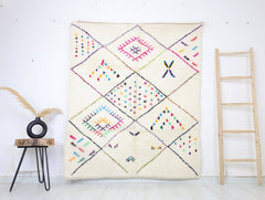 Izemrasen Beni Ourain Rug 5'0" x 5'9"